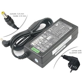 AC adaptateur secteur original pour Fujitsu Siemens Amilo Pi3625 Pi3660 Si 1520 Si 2428 Si 2528 Si 2636 Si 2654 Si 3655 Si1520 Si2428 Si2528 Si2636 Si2654 Si3655 Amilo Pro V2010 V2020, compatible avec PA-1650-01 0335C2065 chargeur d'alimentation pour l'ordinateur portable