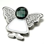 Pugster Clear Austrian Rhinestone Crystal Cute Angel Brooches And Pins