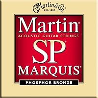 Martin MSP2100 SP Marquis Phosphor Bronze Acoustic Guitar Strings, Light