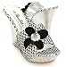 Silver Honeycomb Web Design Flower Accent Platform Wedges