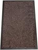 William Armes Dandy Washamat Doormat, Dark Brown, 90 X 60
