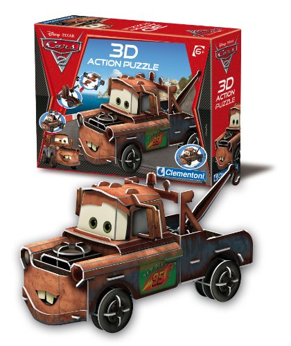 Clementoni 20102.0 - Puzzle 3D Action - Disney Cars 2 - Tow Mater