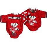 Wisconsin Badgers- University of- NCAA Football Infant/baby Onesie Jersey 0-3 months