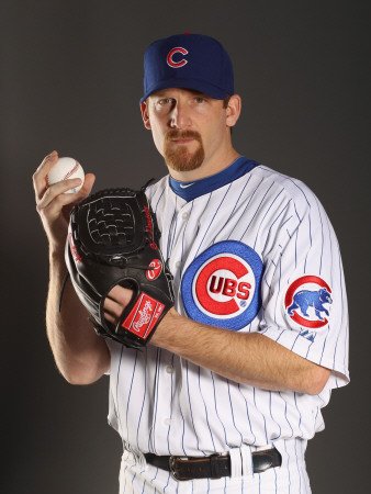 Chicago Cubs Photo Day, MESA, AZ - FEBRUARY 22: Ryan Dempster Photographic Poster Print by Ezra Shaw, 18x24