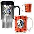 Dallas Mavericks Stainless Steel Travel Mug & Gameball Ceramic Mug Set - Primary Logo NBA Basketball