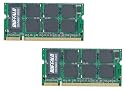 BUFFALO ノートPC用増設メモリ PC2-5300 (DDR2-667) 2GB 2枚組 D2/N667-2GX2/E