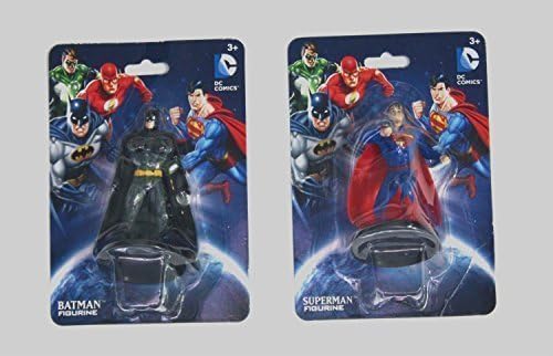 Sequoia Purchase DC Comics 2 Superhero Bundle Collectible Figurines - Superman AND Batman Figures