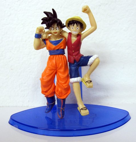 Dragonball x One Piece Figure: Goku and Luffy