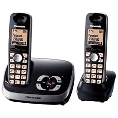 Panasonic KX-TG6522GB Duo Schnurlostelefon mit Anrufbeantworter schwarz