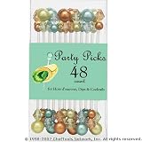 Art Deco Light Disposable Party Picks Refill Pack (48 Picks)