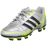 adidas Ezeiro II TRX FG Soccer Cleats (Little Kid/Big Kid),Matte Silver/Black/Electricity,4 M US Big Kid