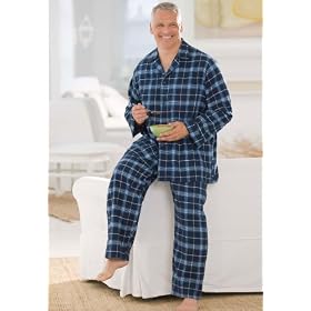 KingSize Big & Tall Flannel Plaid Pajama Set