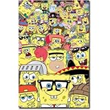 Professionally Framed SpongeBob SquarePants Disguise TV Poster Print - 22x34 with RichAndFramous Black Wood Frame