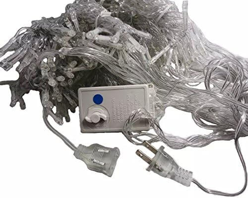 Sankei FG 6M*3M 300leds Window Curtain Icicle Lights String Fairy Light for Wedding and Christmas decoration Purple