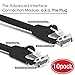 GearIt (10 Pack) 15 Feet Cat5e Ethernet Patch Cable - Computer LAN Network Cord, Black