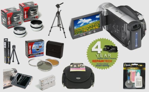 Sony HDR-SR1 AVC HD 30GB Hard-Disc Handycam Camcorder + Lenses + Filters + 4 Year Warranty + Pro Accessory Kit