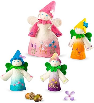 Flower Fairy Family Finger Puppets, Set of 4