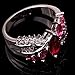 YAZILIND Jewelry Band Bridal Crystal Engagement Ring Wedding Gift For Women