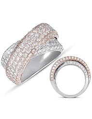 14K Two Tone Gold 2.56cttw Round Diamond Fashion Ring