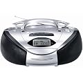 Grundig RRCD 3720 DEC - Boombox - radio / CD / MP3 / SD/MMC digital player / USB flash player/recorder / cassette - WMA, MP3 - black, silver