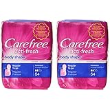 Carefree Body Shape Regular Unscented, 54-count (Pack of 2)
