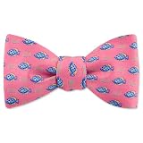 Spotted Fish by Alynn Bowties pink silk freestyle bowties
