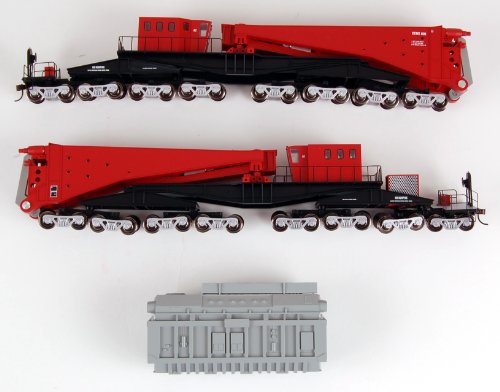 HO Spectrum 380-Ton Schnabel Car, Red/Black-image
