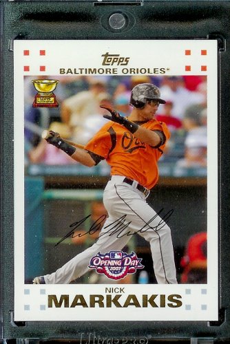 2007 Topps Opening Day #24 Nick Markakis Baltimore Orioles - Mint Condition - Shipped in Protective Display Case !
