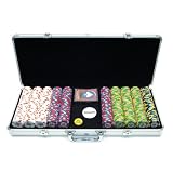 Poker 500 Pharaoh's Club & Casino PaulsonT Chips with Aluminum Case