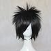 Mordor Death Note Naruto Uchiha Sasuke Anime Short Black Cosplay Party Hair Full Wig MJ