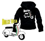 Zoom Produkt-Bild: Vespa Dolce Vita - Sweatshirt mit Kapuze - Hoodie S M L XL XXL XXXL