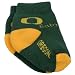 NCAA Oregon Ducks Infant Green-Yellow Team Logo Bootie Socks