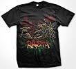 Rasta Soul Mens T-shirt, Liquid Blue Skull With Dreads Mens Shirt