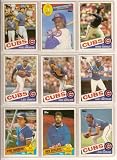 Chicago Cubs 1985 Topps Baseball Team Set w/ Traded Cards (Ryne Sandberg) (Rick Sutcliffe) (Steve Lake) (Dennis Eckersley) (Gary Matthews) (Shawn Dunston Rookie) (Rick Reuschel) (Jody Davis) (Larry Bowa) (Lee Smith) (Keith Moreland) (Bob Denier) (Steve Trout) (Ron Cey) (Ron Hassey)
