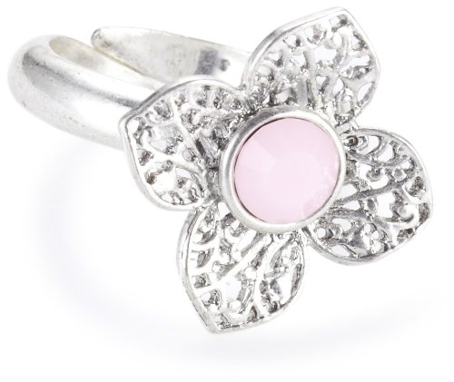 Pilgrim Damen-Ring Flamingo versilbert pastell verstellbar 477-704 Preisvergleich