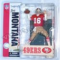 Joe Montana #16 Red Jersey San Francisco 49ers McFarlane Legends Series 2 Six Inch Action Figure