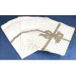 100 Silver Bow Paper Gift Bags Shopping Tote Sales Bag 8.5 x 11"