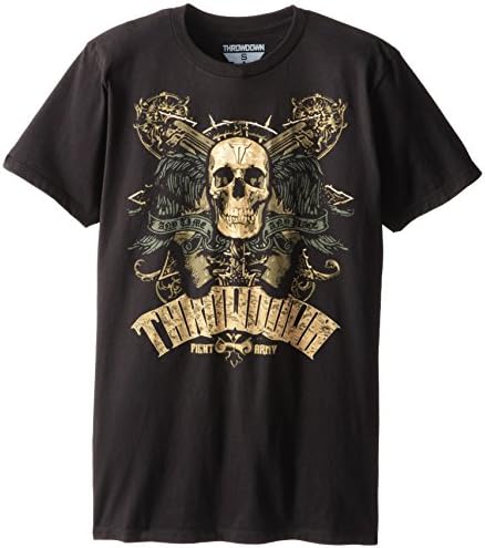 UFC Men's Fight Army T-Shirt, Black, Small