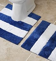 Riviera Stripe Bath & Pedestal Mats