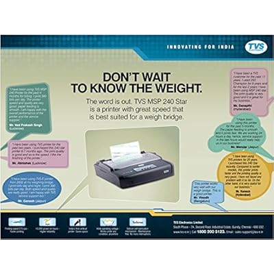 Tvs Printer-240 Monochrome Dot Matrix Printer
