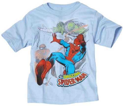  Marvel Boys 2-7 Spiderman Amazing Crewneck Tee