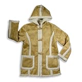 Outeredge - Girls Faux Shearling Jacket, Camel