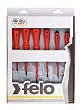 Felo 0715750176 Set of 6 Insulated Slotted & Phillips Screwdrivers, 513 Series