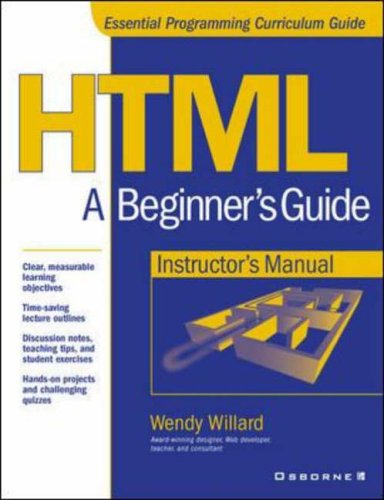 Instructor's Manual: Im Html Begineer's Gde Instructors Man (Beginner's Guides) by Willard