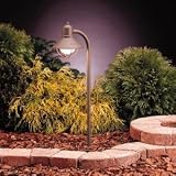 Kichler Lighting 15438OB Traditional Marine Lantern 1-Light 12-Volt Landscape Path & Spread Light, Olde Brick with White Polycarbonate Diffuser