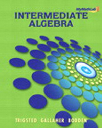 MyMathLab eCourse for Trigsted/Gallaher/Bodden Intermediate Algebra -- Access Code -- PLUS Guided Notebook (Trigsted MyMathLab eCourse Seri