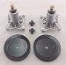 proven part 2 Spindles with Pulley for Husqvarna 42 46 inch LT1942 2146XLS 2246LS RZ4216 2346XLS 187292 195945