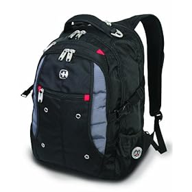 SwissGear SA1181 Black Backpack with Grey Accents