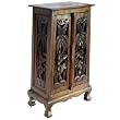 Handmade Asian Furniture - 40" Coconut Palm Storage Cabinet / End Table - Rich Dark Finish