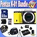 Pentax K-01 16MP APS-C CMOS Compact System Camera [Body] (Yellow) + Extended Life Battery + 32GB SDHC Class 10 Memory Card + USB Card Reader + Memory Card Wallet + Deluxe Case w/Strap + Shock Proof Deluxe Case + Mini HDMI to HDMI Cable + Accessory Saver Bundle!